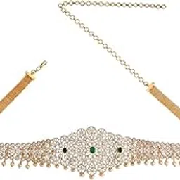kushal's Fashion Jewellery Zircon Belt With Adjustable Chain Best for Festive Season & Special Occasion-picture-8