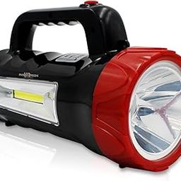 Pick Ur Needs Emergency Rechargeable Search Torch Light Long Range Laser Blinker with Side COB Bright Torch Light (50 Watt + COB)-48