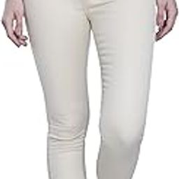 Stretchable Denim High Rise Single Buttoned Ankle Length Jeans for Women-image-37