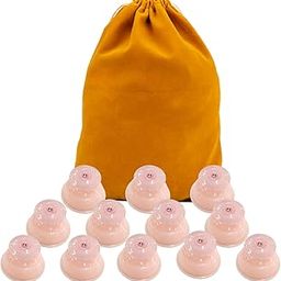 Silicone Cupping Therapy Sets 12pcs,Professional Vacuum Cupping for Myofascial Massage/Joint Pain/Anti Cellulite/Deep Muscle Relief & More(12p,Baby Pink)-image-67