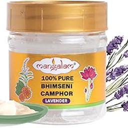 MANGALAM Bhimseni (Lavender) Camphor 50g Jar - Pack Of 1 | 100% Pure | For Puja, Aromatherapy & Air Freshener | Sweet Fragrance-10