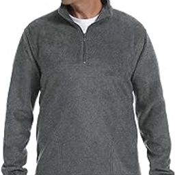 Adult 8 oz. Quarter-Zip Fleece Pullover 2XL CHARCOAL-image-46
