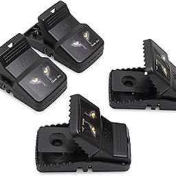 Mami dera Large Rat Traps – 4 Pack, Heavy Duty, Powerful Snap, Kill Instantly Indoor, Outdoor, House, Garage, Farm, Restaurant Easy Disposal, No Harmful Substances, Complete with Rubber Gloves-image-51