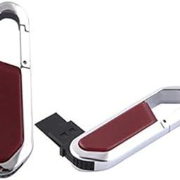SMKT„¢ Leather USB Pen Drive with CARBINER 32 GB/Carabiner Keychain Clip Side Rotating Flash Drive 32 GB Pen Drive-picture-18