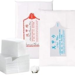 KALAP Lint Free Cotton Pads 1000 Pcs, Nail Polish Removers, Eyelash Extension Glue Cleaning Wipes-40