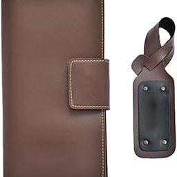 Unisex Travel Wallet with Luggage Tag for | Card Holder, Travel Document Organizer | Unisex Travel Wallet & Passport Cover (Brown)-image-30