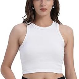 Round Neck Top Tank for Women & Girls Crop Top-image-63