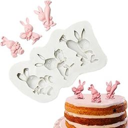 Candle Mould soap Mould Resin Mold Craft Mold Silicon Mold Fondant Mould Clay Mold Resin Mould Craft Mould Rabbit Easter Bunny Fondant Mold Rabbit Mold Bunny Mold Animal Mold Easter Day Mold-image-5