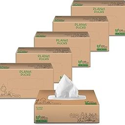 Planet Packs | Facial Tissues | 2 ply 100 pulls | Pack of 6 (600 pulls) | 100% Natural Virgin Paper | Soft, Ultra-Absorbent, Strong & Eco-friendly | For Gatherings, Travel, Home, & Office-11