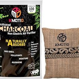 Non Electric Air Purifier Natural Activated Grenual Coconut Carbon Bag to Remove Odor and Moisture from Refrigerator, Shoes,Car,Wardrobe,Kitchen [ 250gm ]-picture-16