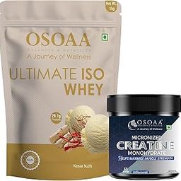 OSOAA Ultimate ISO Whey Protein Isolate Protein - 1kg, Kesar Kulfi with FREE Creatine Monohydrate 100g | 26g Protein Powder for Muscle Support & Recovery | Batch wise Lab Report-picture-21
