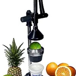 Aluminium Hand Press Citrus Fruit Juicer,Cold Press Juicer, Manual HandPress Juicer and Squeezer for Fruits and Vegetables - Big (Made in India) (Black)-18