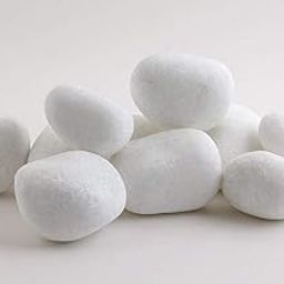 OhhSome 1Kg Unpolished White Marble Stone 10-50Mm Decorative Pebbles [1Kg]-12
