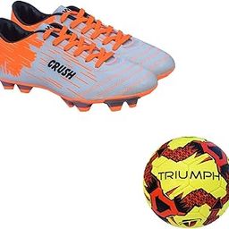 Football Pvc Boss Yellow With Gowin Football Shoe Crush Silver Orange Size-5-image-81