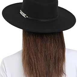 Vintage Wide Brim Fedora/Tribly Hat with Belt for Men-image-41