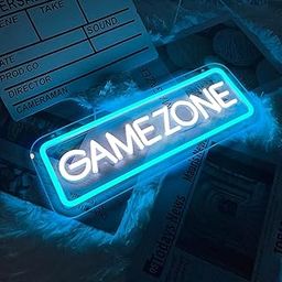 Eurotex Game Zone Neon Signs Board for Gamer Room Decor, Gaming Light Neon Sign Board for Wall Decor, Bedroom, Game Room, Led Signs Gamer Gifts for Gamer, Boys, Teens, Men, Friends - 15.7x5.9in-image-98