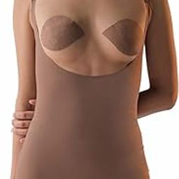 Bodysuit Tummy & Upper Body Sculpting (Coco Brown Colour) Shapewear for Effective Tucking & Natural Contour With Adjustable Straps-picture-29