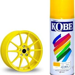 kobe Yellow Acrylic Aerosol Multipurpose Spray Paint for Art and Craft, Metal, Wood, Wall, Vinyl, Plastic, Fiberglass, Designer Spray Paint 400ml-26