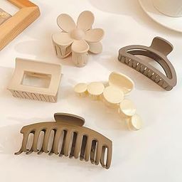 Hair Clutcher (Pack Of 5 Pcs) Hair Clips For Women Fashion Acrylic Matte Finish Stylish Claw Clips Hair Accessories For Girls, Multicolor-image-30
