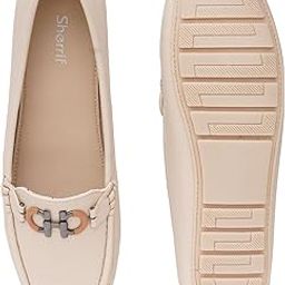 Women's Black Suede Driving Loafers with Buckle Detail | Comfortable Slip-On Moccasins for Casual and Office Wear (SFR-003-CREAM-41)-image-85