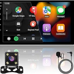 KUDOSS 10inch 8Core 4+64GB QLED Full Touch Screen Android Car Audio Video Stereo Player for Double Din Raido with CarPlay Android Auto 4G&WiFi DSP FM&AM BT MirrorLink Split Screen PIP GPS Navigation.-image-73