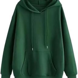 Solid Hoodie For Women | Long Sleeve Regular Fit Casual Wear Pull On Hoodie-image-38