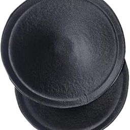 Women Cotton Round Shape Bra Cup Pad 1 Pair In Black Color-image-9