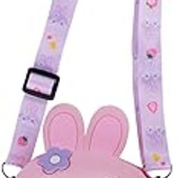 Rabbit Flower Kids Girls Sling Bag Cute Silicone Girls Sling Bag Girls Coin Pouch For Age 2-8 Years-image-93