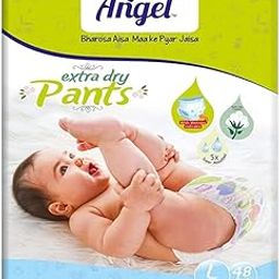 Little Angel Extra Dry Baby Pants Diaper, Large (L) Size, 48 Count, Super Absorbent Core Up to 12 Hrs. Protection, Soft Elastic Waist Grip & Wetness Indicator, Pack of 1, 8-14kg-image-31
