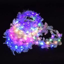 PS Light Up Headband Led Crown Headdress Glow Headwear Festival Party Hair Accessories for Women and Girls-32