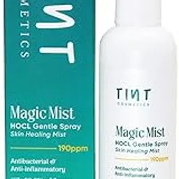 Tint Cosmetics Magic Mist HOCL Gentle Spray | Reduces Redness, Acne, Eczema & Soothes Irritation with Hypochlorous Acid | Soothing & Healing Toner for Face & Body | For All Skin type | Anti-Bacterial & Anti-Inflammatory | Alcohol Free & Fragrance Free Toner | 100ml-picture-1