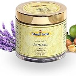 KHADI INDIA Lavender Bath Salt with Tamanu Oil – Relaxing Sea Salt Soak – Removes Dead Skin Cells & Toxins, Relaxing for Skin & Body - 100gm-image-53