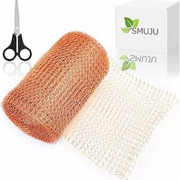 Copper Mesh Rodent Control, 5 in x 20 FT Sturdy Double Layer Copper Wool Rodent Barrier - Perfect for Mice Rat Rodent, Bat & Slug, Brick Wall Hole Blocking - with Scissor-image-17