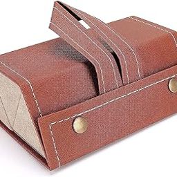 AASAISH 3 Layer Sunglasses Organizer Box, PU Leather Hanging Foldable Eyeglasses Case Storage Box Multiple Pairs Eyeglasses Storage Box Hanging Eyewear Holder for Men Women (Set of 1)-image-83