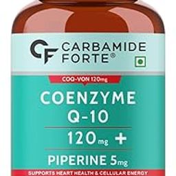 Carbamide Forte Coenzyme Q10 (Coq10 Supplement) 120mg supplement with Piperine 5mg | Coq 10 120mg Supports Heart Health & Cellular Energy – 30 Capsules-99