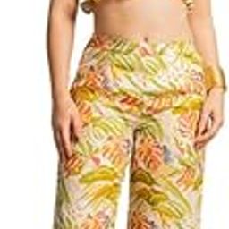 Womens Green Tropical Beachwear Set-image-10