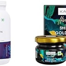 Kapiva Him Foods Plant Protein - Chocolate 26g Protein Per Scoop Post-workout Recovery Protein Shake Isolate Protein (1kg) & Kapiva Shilajit Gold Resin - 20g Contains 24 Carat Gold 100% Ayurvedic-image-4