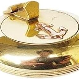 MHE Antique Nautical Anchor Ashtray Made With Brass | Ashtray Perfect For Home,Car Decoration & Collectible Gift (Size -5 x 5 x 3 cm)-image-77