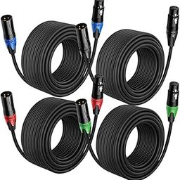 MOCKING BIRD 3-Pin XLR Male to Female Balanced Xlr Microphone Cable for mixer Recording,Speaker Mixer,Mic Cable (4 Pack, 10 Mtr)-image-39