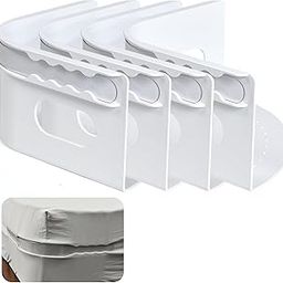 Panchhi Store Bedsheet Holder with Lock Strips Heavy Duty Bed Sheet Corner Fastener Keep Sheets Firm & Tight, Bed Sheet Holder Straps Fit Any Bed, No More Loose Sheets, Easy Installation Pack of 4-15