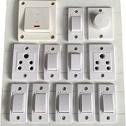 Wooden Switch Board 8 Switch 2 Socket 1 Regulator 1 Dp with Complete Wiring-image-42
