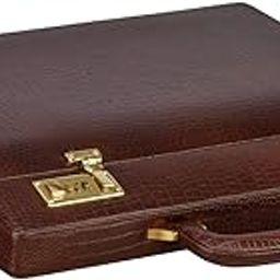 Genuine Leather Briefcase for Men Travel Office (Brown) (RA-BC1149001BRN)-picture-26