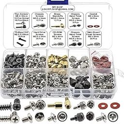 179 pcs Assorted Screw Kit For PC Computer Screw, Standoffs, Screws for Hard Drive, Computer Case, Motherboard, Fan Power Graphics-28