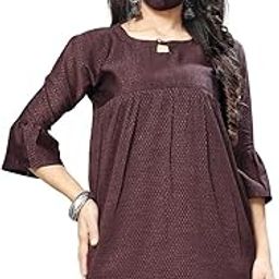 Cotton Fancy Top for Women (Purple)-image-107