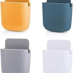 Self Adhesive Wall Mount Mobile Holder | Multipurpose Wall Mount Holder | Unbreakable Plastic Storage Case Box | Mobile Phone Charging Wall Mount Stand (Multicolor) Pack of 1-image-15