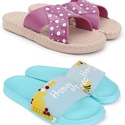 Combo Pack of 2 Slipper/Flip Flops/Slides/Clogs/Sandals for Women (Jute Vs Honey)-image-38