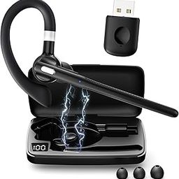 AFFOMO Bluetooth Headset, Wireless Bluetooth Earpiece, Black-picture-16