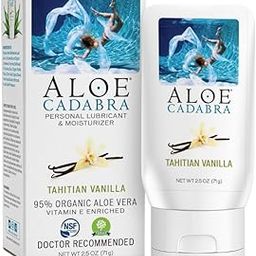 Aloe Cadabra Organic Personal Lubricant and Natural Vaginal Moisturizer with 95% Aloe Vera, Flavored Tahitian Vanilla, 2.5 Ounce-image-67