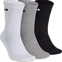 Men Women Unisex-adults Everyday crew length cotton cushioned Dri-Fit Multicolor Running and Training Socks pack of 3-image-57