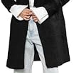Women's Polyester Double-Breasted Standard Length Long Coat For Casual Wear | Lapel Collar | Long Sleeve | Button Closure | Soft Coat Crafted With Comfort Fit For Everyday Wear-image-70